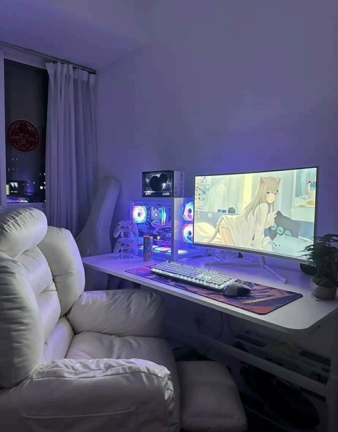 大学旁网咖二手电脑i9i7i5直播设计台式机主机全套个人急出售转让闲置